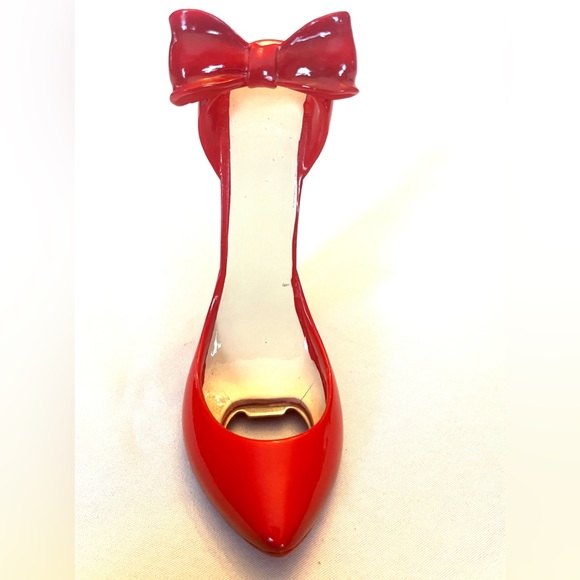 Vintage Bottle Opener- red heel - Picture 2 of 4
